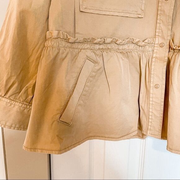 Joie Rajan Jacket Birch Military Style Lightweight - Picture 13 of 14
